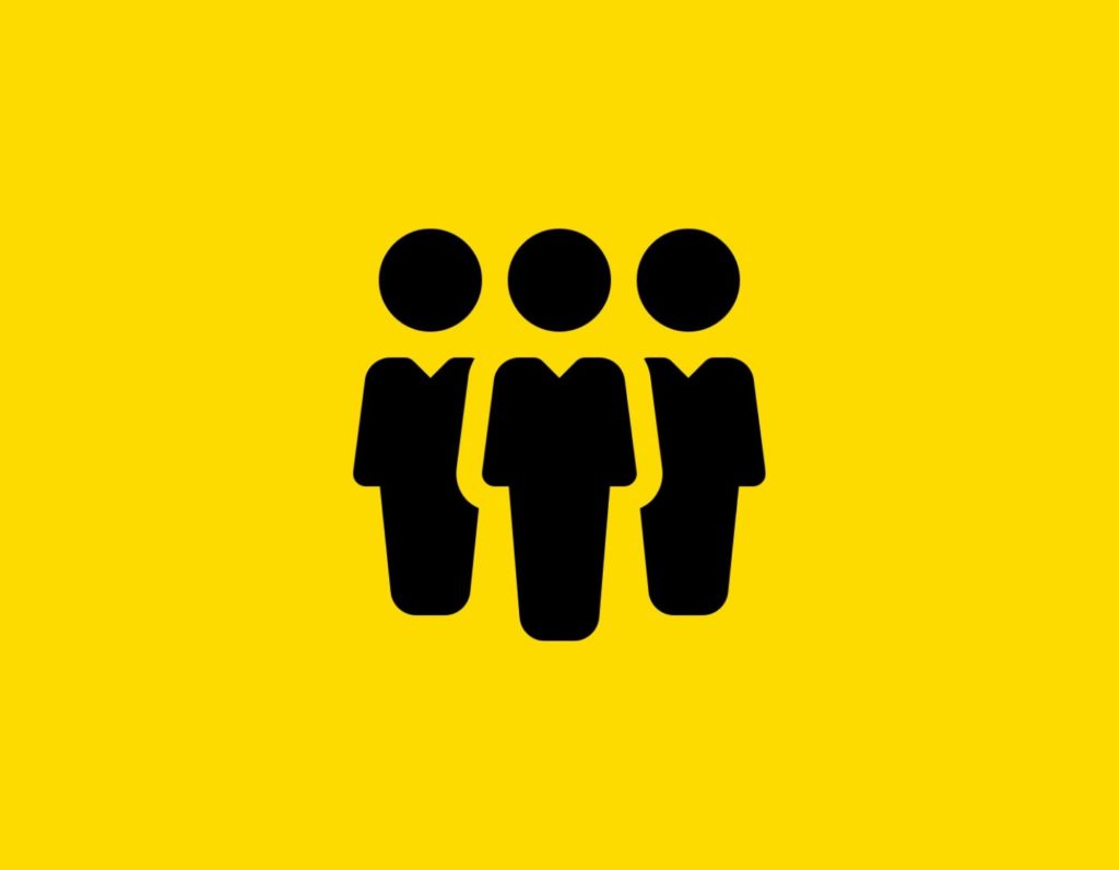 Դօրիանի «Մարդիկ» բանաստեղծությունը։ Black people on a yellow background.